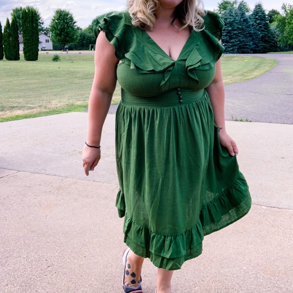 NWT Kiwi Ruffles Dress 1XL - Picture 5 of 9